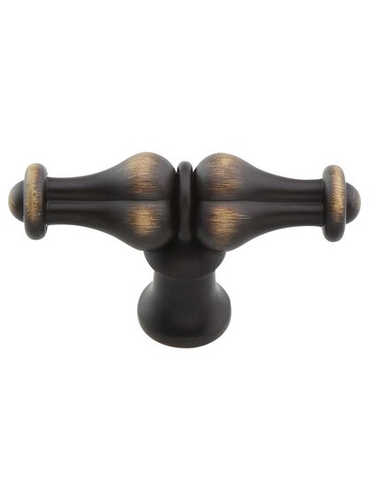 Bella 2-1/4 inch Cabinet Knob in Antique Brushed Satin Brass.